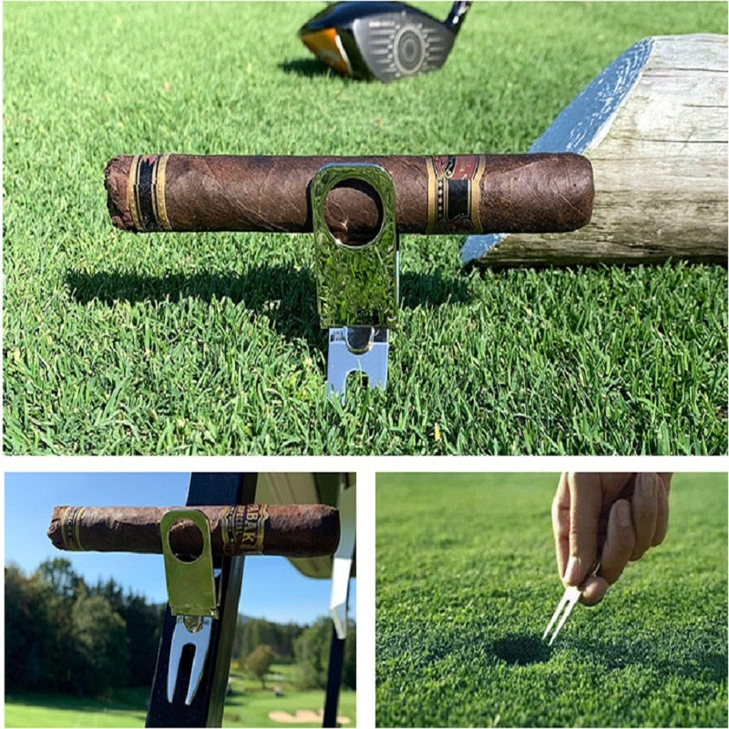 Divot Repair Tool and Cigar Holder